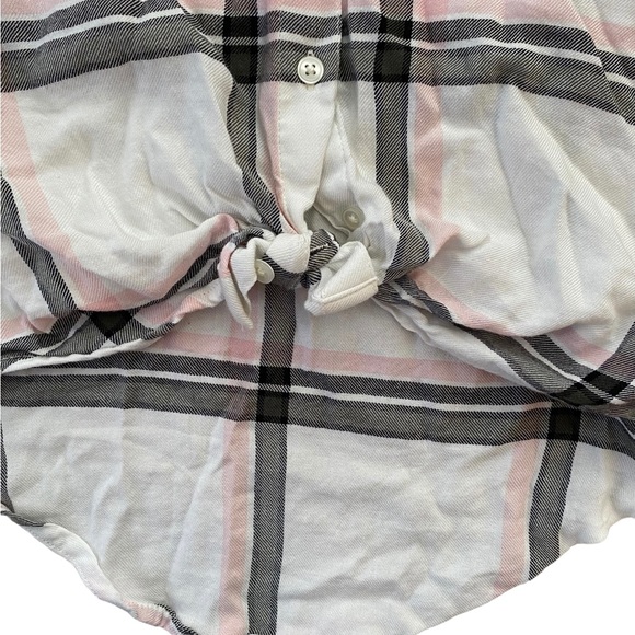 Justice button down shirt with tie front. Size 12. - Picture 4 of 4